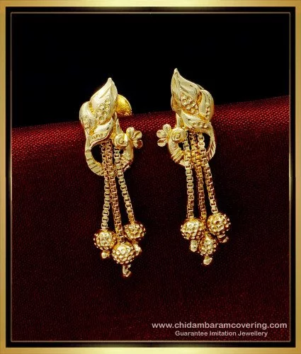 Plain Gold Earrings - Minimalistic and Elegant Designs | Shop Now –  Jewelegance