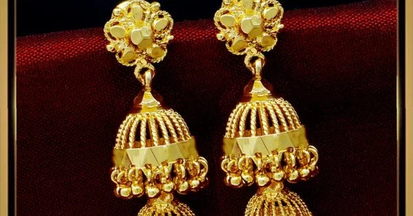 Jewelsmart Double Peacock Layer Jhumka Earrings Gold Plated Jewellery