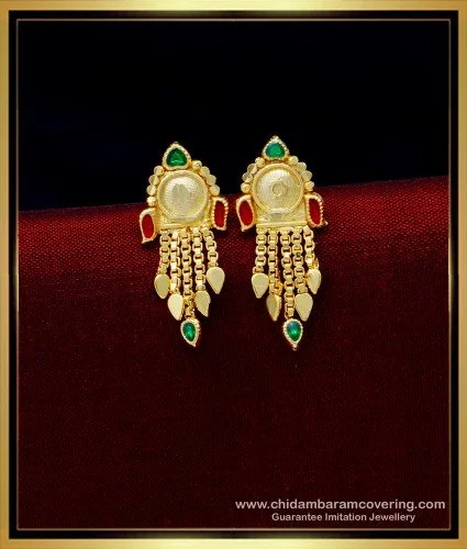 Elegant Office Wear Diamond Earrings - Shagun Jewellers