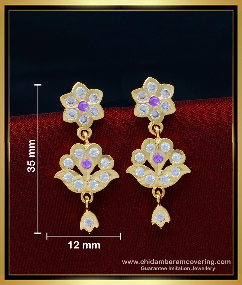  artificial ruby earrings,  dangle earrings gold,  dangle drop earrings, impon earrings online shopping, impon earrings designs, impon stud earrings, 