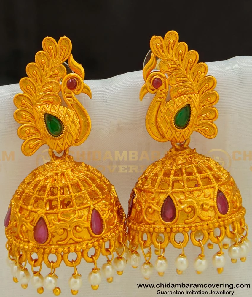 Polki Diamond Buttalu,polki Diamond Jhumka Jewelry,South Indian Jewelr –  Nihira