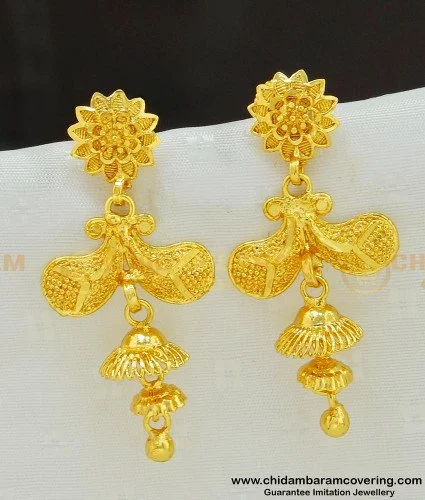 Buy Small Light Weight Gold Earrings One Gram Gold Studs for Women