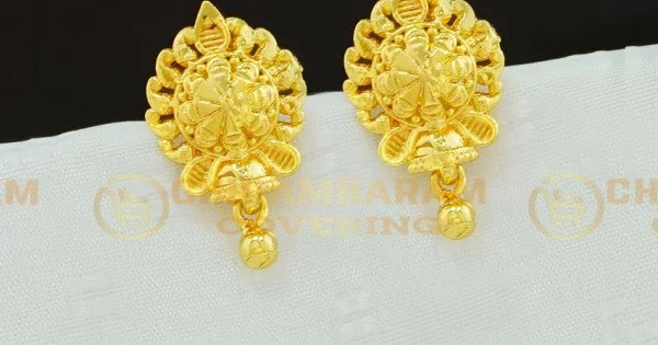 1to 2 grams gold earrings designs || daily wear earrings collection || simple  earrings models | Simple earrings, Gold earrings designs, Earrings  collection