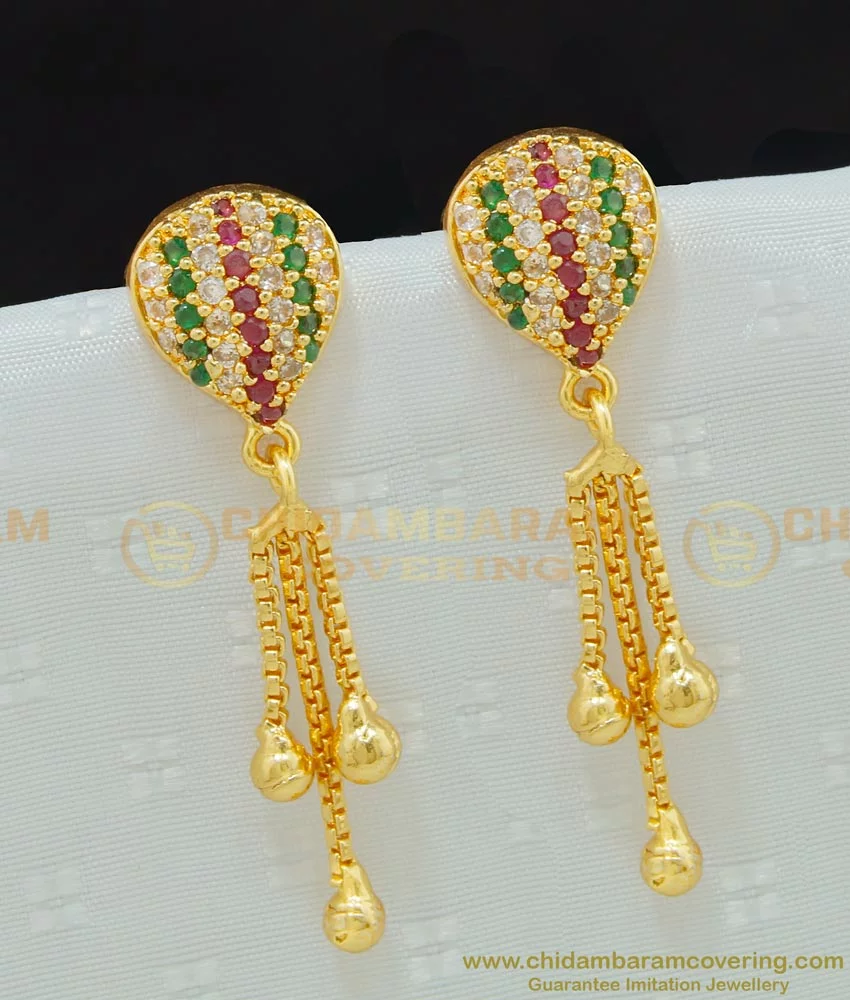 Tops with balls | Gold earrings models, Gold earrings for kids, Handmade  gold jewellery