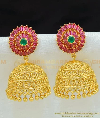 Latest Design Stylish Party Wear Traditional Earrings For Women & Girls  Pack Of 3