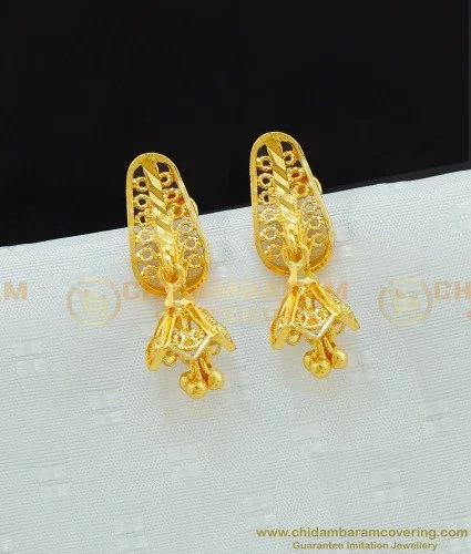 22K Gold Indian Earrings – Queen of Hearts Jewelry