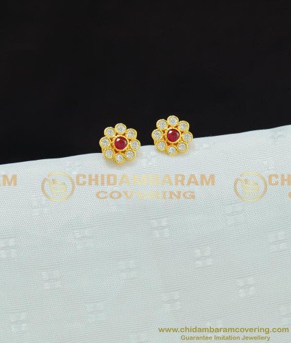 ERG670 - Cute Mini Side Earring Stone Upper Ear Studs Imitation Jewellery Online