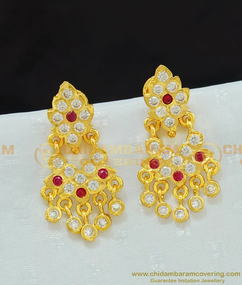 Gold Plated Silver Stone Earrings | Silver Earrings with Gold Plated – The  Amethyst Store