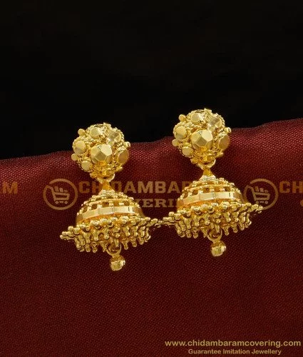 SOUTH INDIA 6.825gms EARRINGS 22K Yellow Gold – BangaruRani