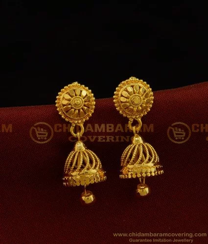 Light weight sales jhumka gold