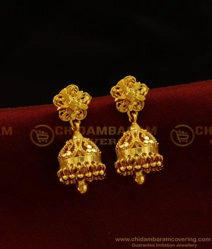 Indian 22K Gold Plated Wedding Variations Different CZ Jhumka Earrings  Jhumki '' | eBay