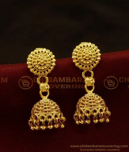 Gold jhumka store earrings online