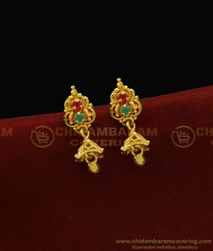 Buy 22k Solid Gold Small Jimiki Kammal / Jhumka Earrings Online in India -  Etsy