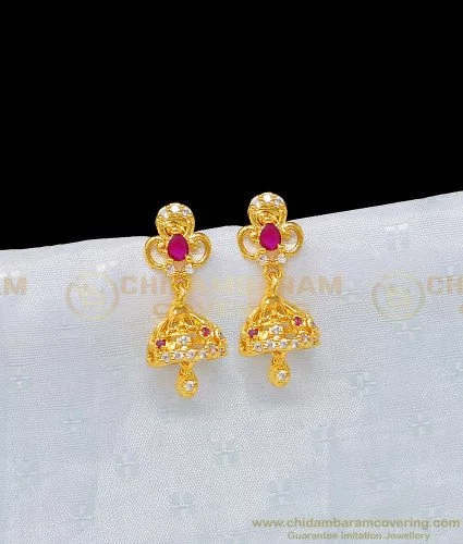 Itscustommade Gold Plated Jhumka Earring – Shrayathi