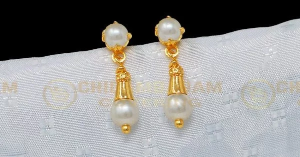 Pearl silver statement Earrings | Sakhi Fashions – sakhifashions