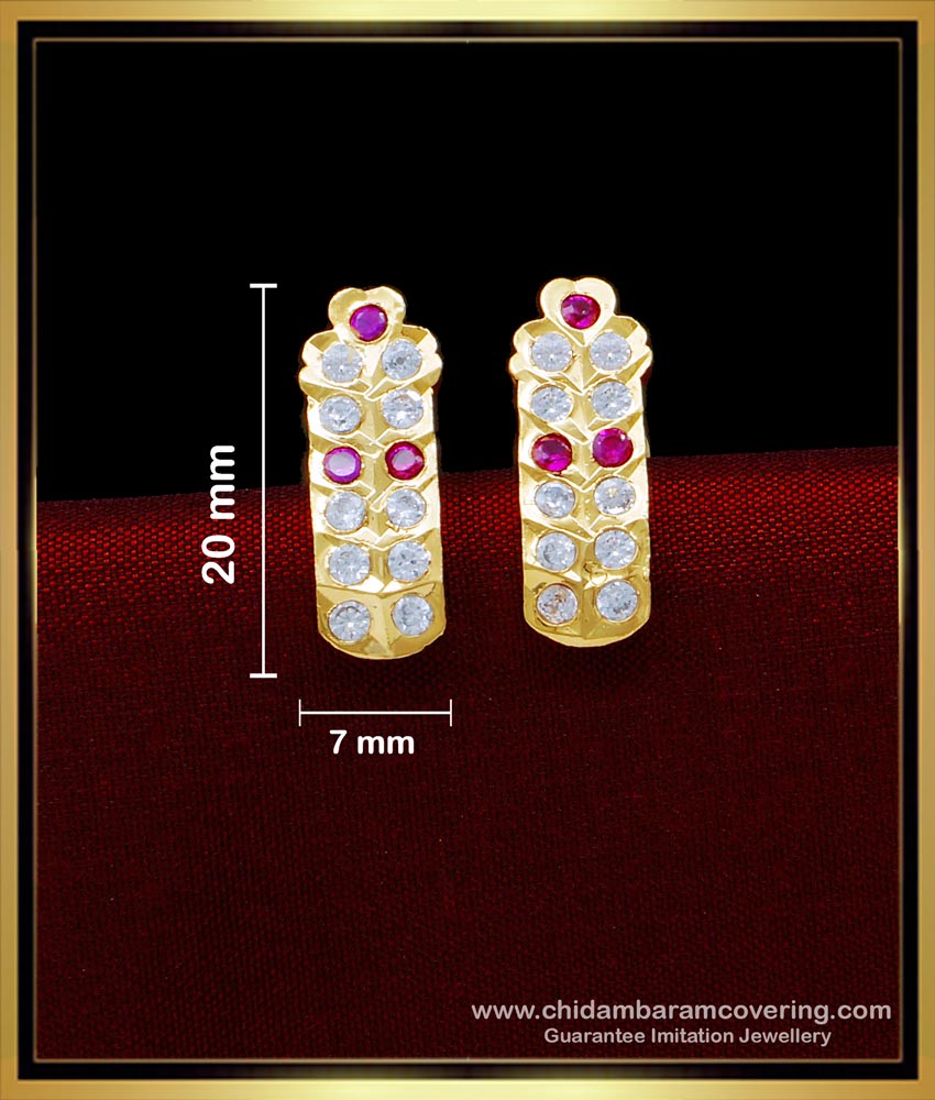 imitation jewelry,1 gm gold plated ear ring design, guarantee jewelry, stud for women, stone earrings, kal thodu, impon thodu, impon earrings, 