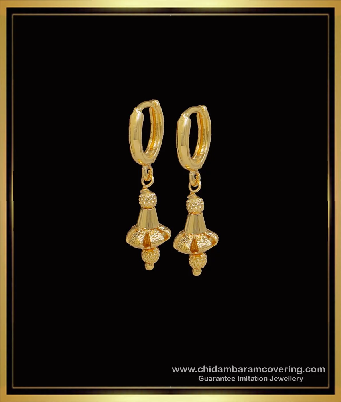 Latest Hoop Earing Golden Jhumka Earrings for Daily Wear or Everyday Use