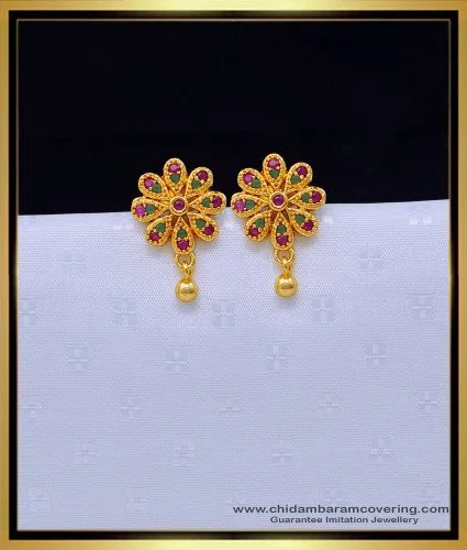 1 gram gold jewellery - Guarantee earrings Backside screw type | Facebook