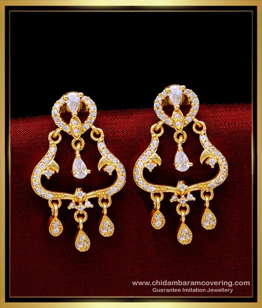 Fancy Chandbali,Chandliers Yellow Gold Earrings at Rs 46000/pair in  Hyderabad