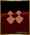 Traditional Ruby Stone Impon Earrings Online Shopping