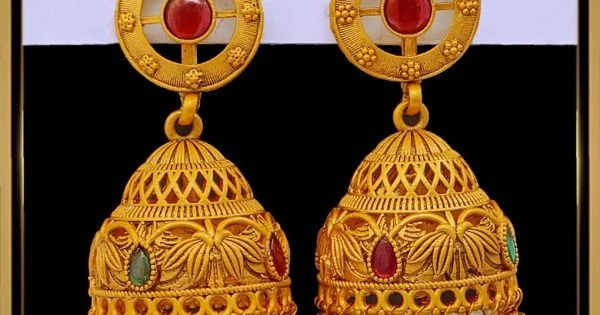 Buy Gold Plated Pearls Drop Temple Jhumkas by Smars Jewelry Online at Aza  Fashions.