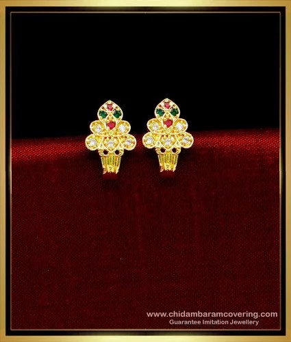 Buy Zaveri Pearls Two Tone Artificial Stones Earrings Online At Best Price  @ Tata CLiQ