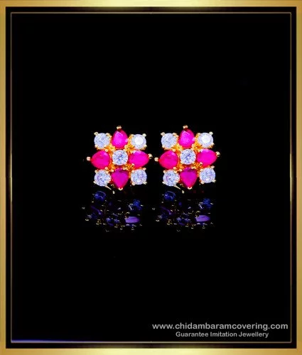 Buy American Diamond Earrings | AD Earring Design 19 – Nithilah
