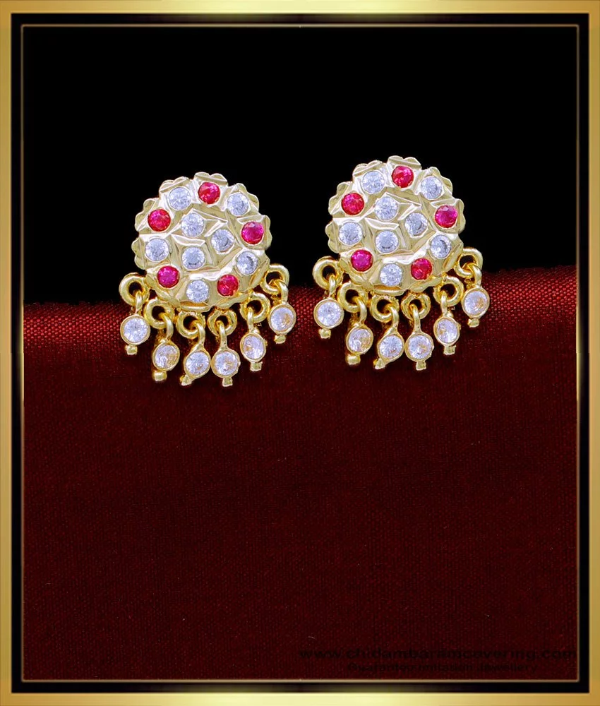 Buy Impon Stone Earrings South Indian Jewellery Online Shopping