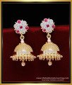 Indian Jhumkas Online Shopping,jimikki kammal,jimikki design,buttalu earrings designs,gold plated jhumkas,simple jhumka earrings gold,earrings design new model