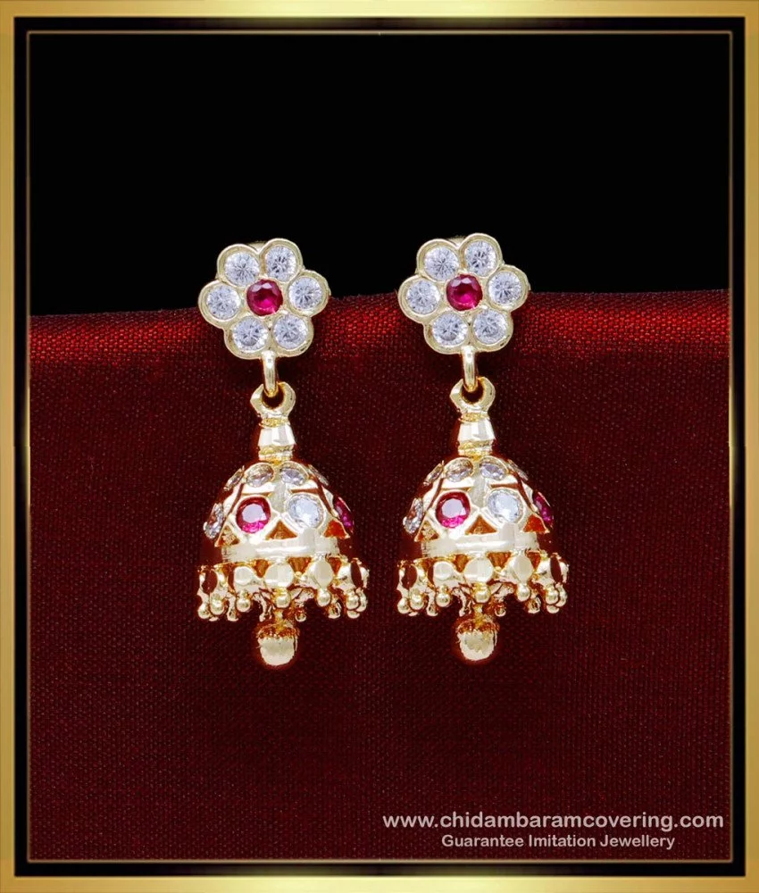 Small jhumka designs store in gold with price