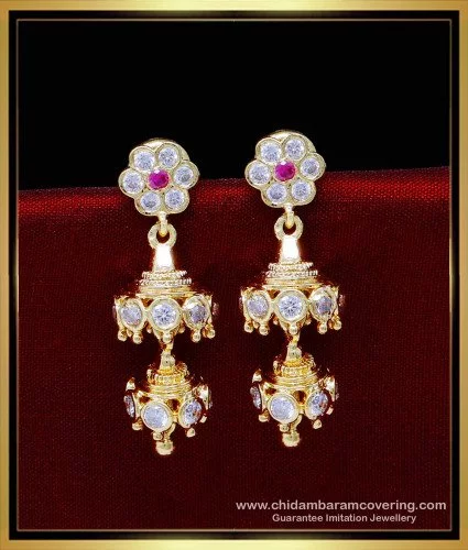 Gold chandbali earrings... - Iram's World of Jewellery | Facebook