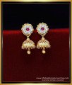  cz earrings buttalu, gold plated jhumkas, cz jhumka earrings, gold jhumka design latest, gold jhumka design with price, jhumka design gold earrings, jhumka earrings gold designs, gold buttalu earrings designs, jhumka latest design of gold earrings, new design of gold jhumka