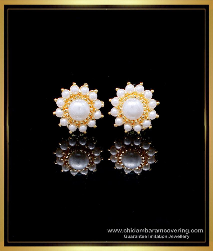 Original Pearl Stud Earrings, stud earrings pearl, earrings design gold simple, pearl earrings design, earrings design in tanishq, earrings design gold simple, small earrings design gold, latest gold earrings design, gold plated earrings, 1 gram gold plated earrings