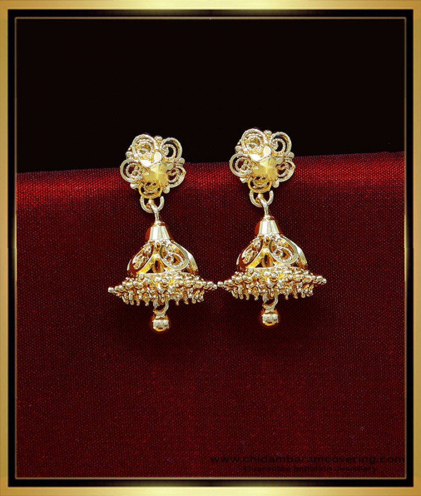 white stone jhumkas, gold plated jhumkas, gold plated earrings, gold plated jewelry online, gold plated earrings for women, 1 gram gold earrings, 1 gram gold jewellery online, 1 gram gold plated earrings, 1 gram gold jewellery online shopping cash on delivery