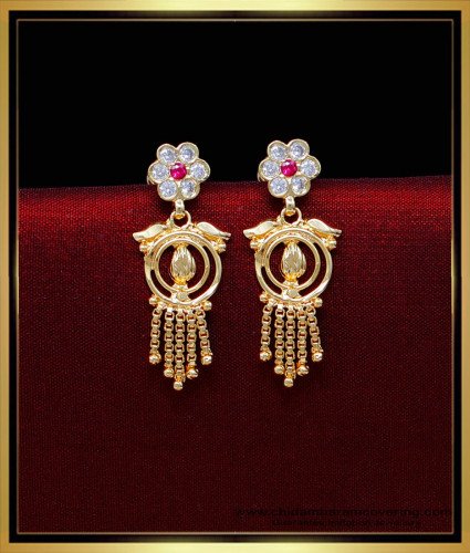 ERG2024 - Traditional Gold Design Gold Plated Earrings for Women