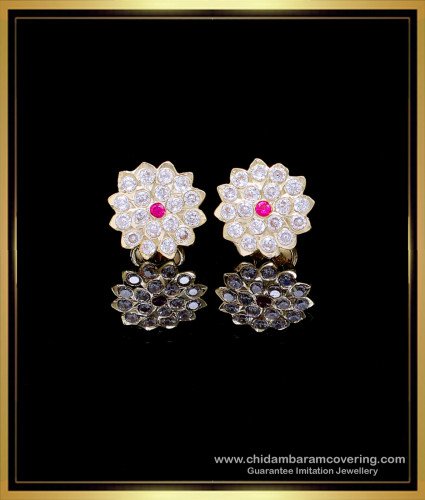 ERG2139 - Traditional Impon Jewellery Daily Wear Stud Earrings