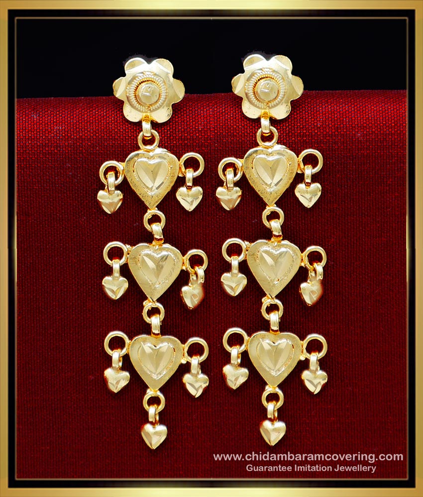 1 gram gold plated earrings