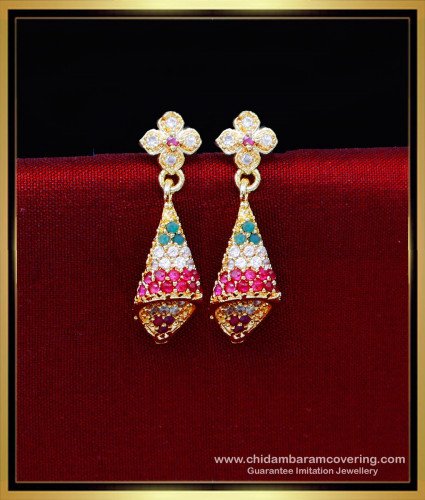 ERG2205 - Latest Party Wear Jhumka American Diamond Earrings