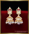 bridal traditional pearl jhumkas gold