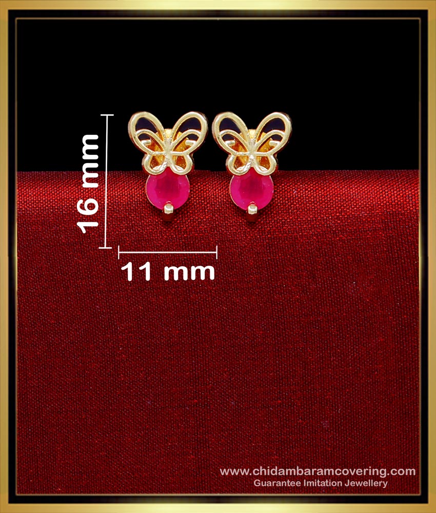 stud earrings, stud earrings for women, stud earrings artificial, stud earrings gold designs, stud earrings set, single stone stud, single stone stud earrings, single stone earrings designs, ruby earrings, ruby stud earrings, ruby stone stud earrings