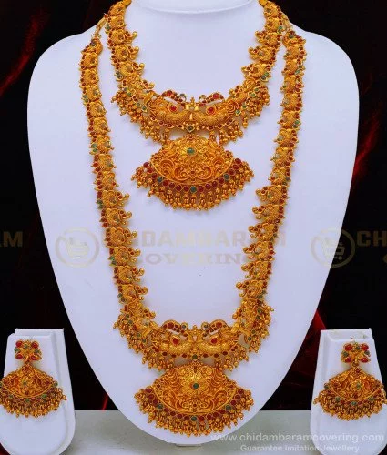 Temple jewellery set hot sale online shopping