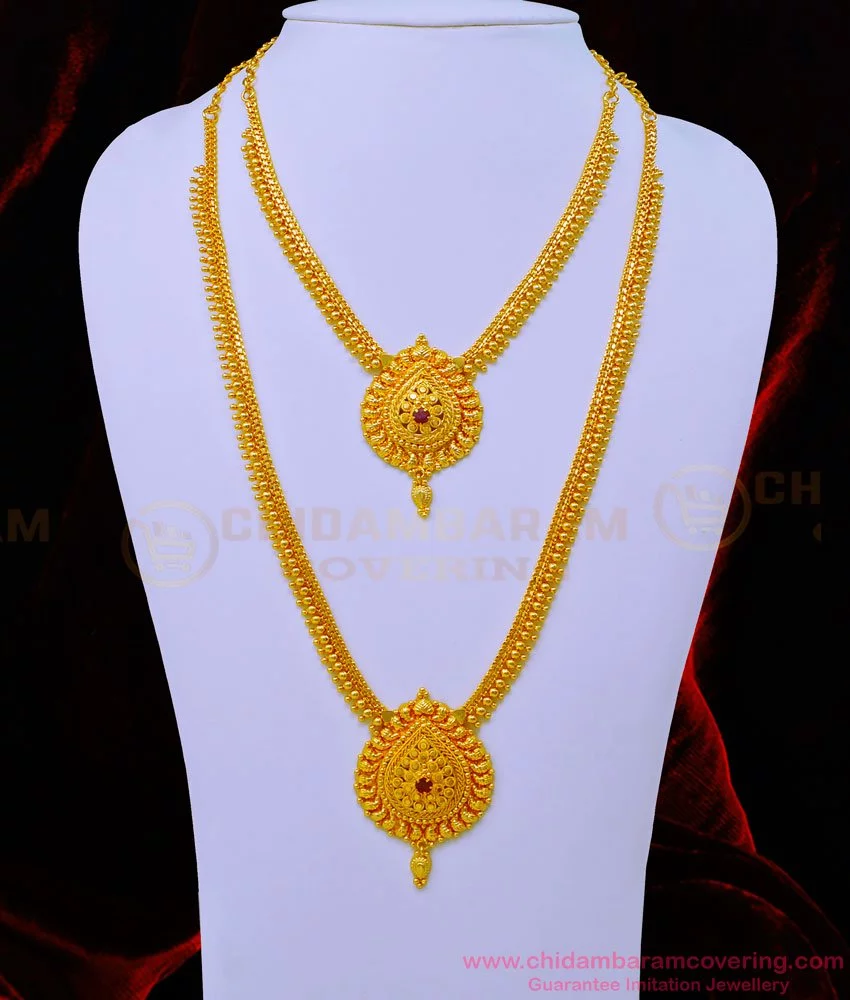 Necklace and haram on sale designs