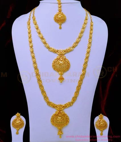 Marriage jewellery set on sale gold