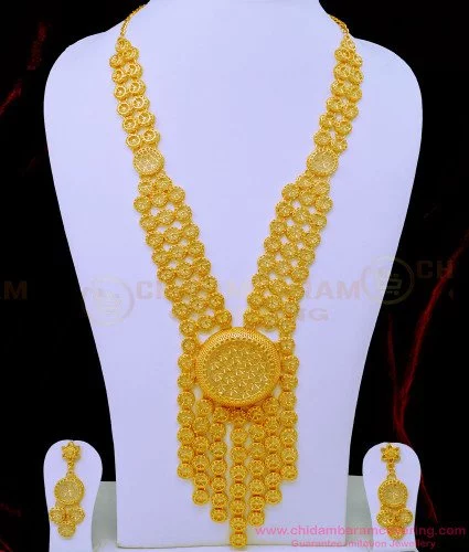 Latest gold mini on sale haram designs with weight