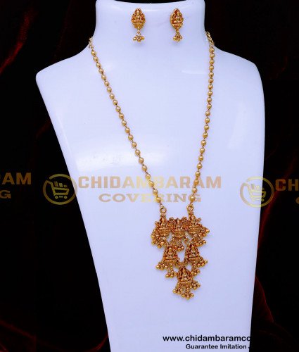 HRM1031 - Unique Long Necklace Model Antique 1 Gram Gold Jewellery