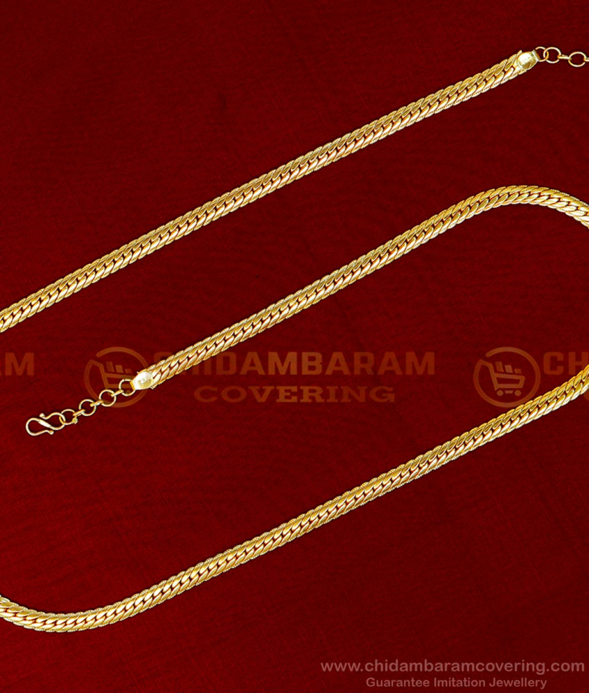 First Quality Gold Plated Jewellery Thick Belly Chain Design