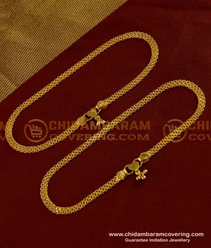 Gold leg chain design sale