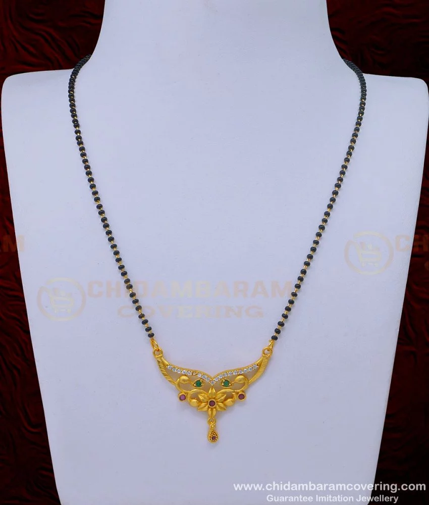 Latest gold mangalsutra on sale design with weight