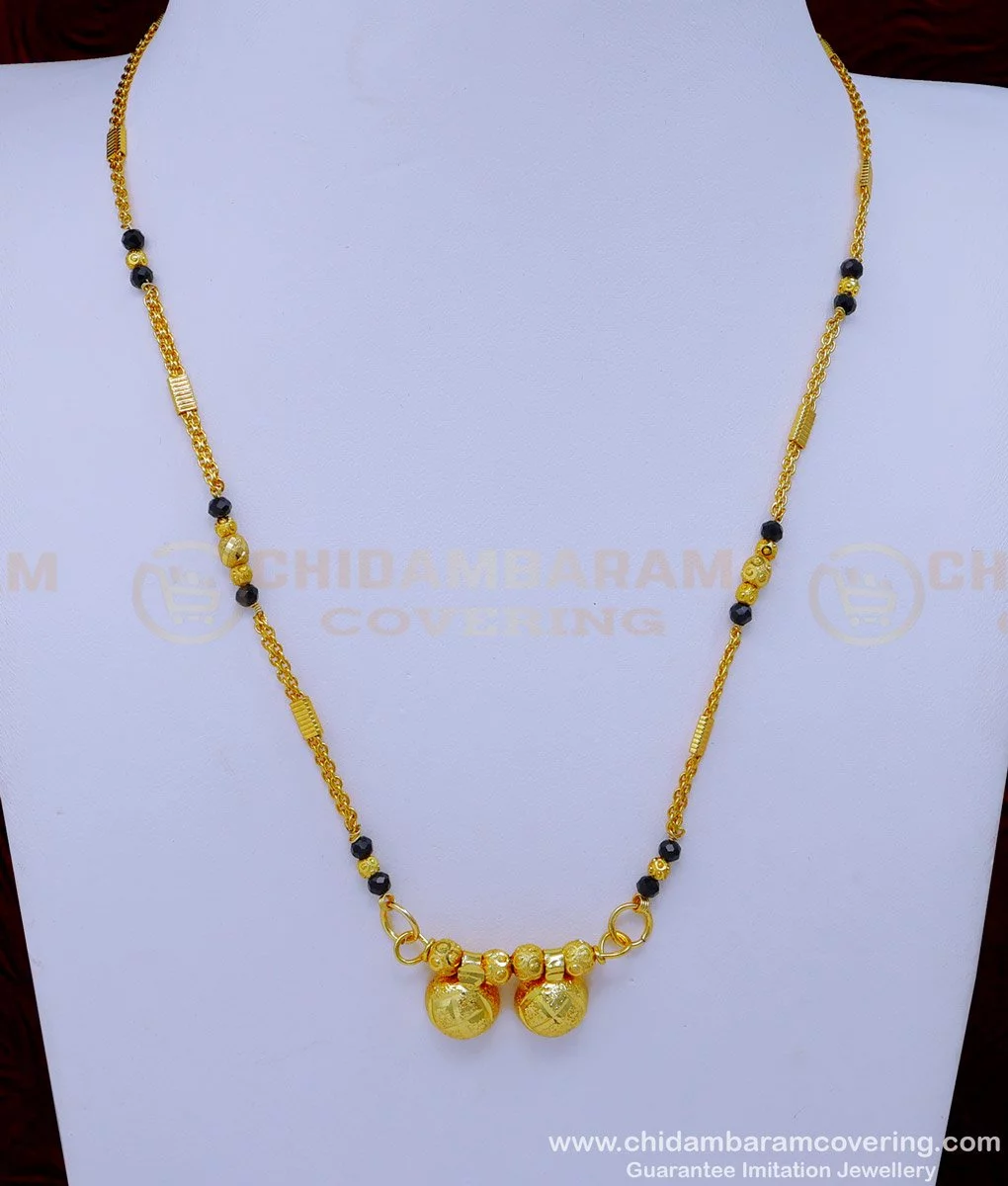 Simple mini mangalsutra deals design