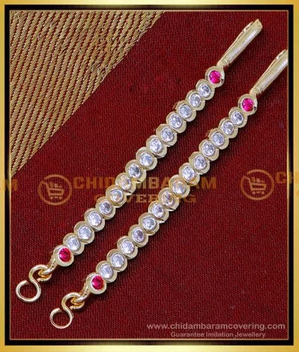 MAT238 - Trendy White Stone Straight Mattal Designs for Ladies
